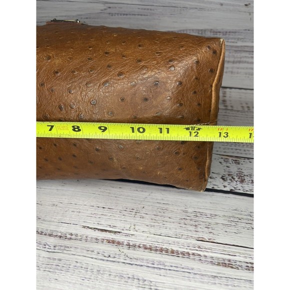 Dooney & Bourke Ostrich Leather Hobo Shoulder Bag GUC $348 - Picture 13 of 16